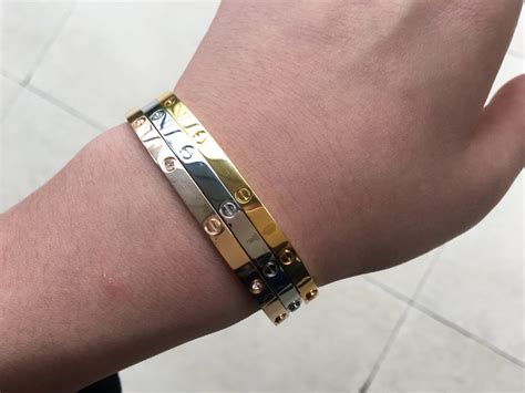 cartier love bracelet rose gold vs yellow gold|cartier gold love bracelet price.